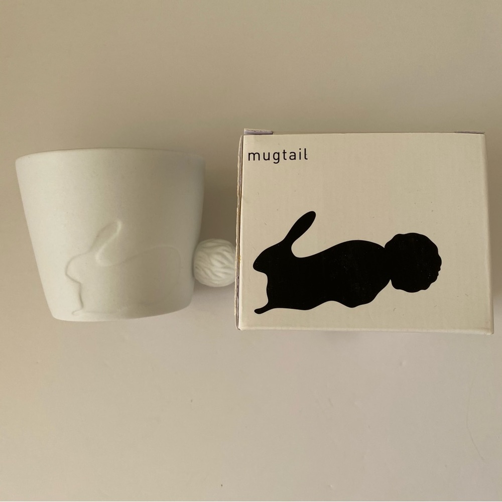Kinto Japanese White Ceramic Bunny Tail Mug Brand New